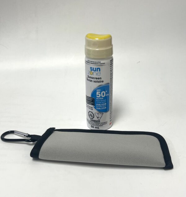 Canadian promotional SPF50 Sunscreen with printed pouch